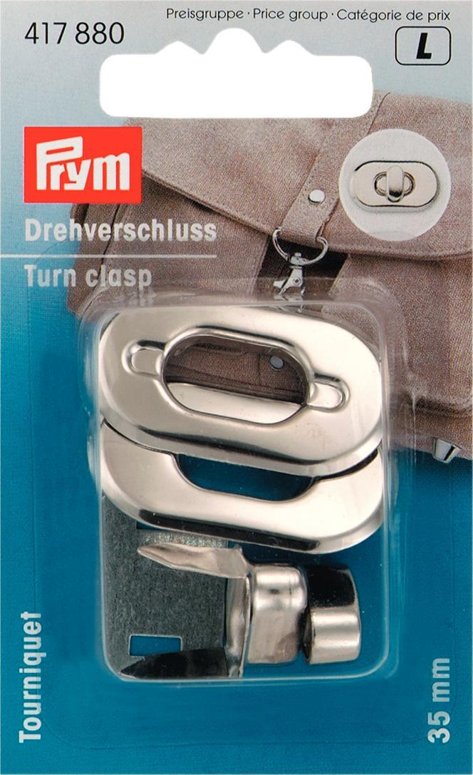 Prym 35mm silver turn clasp